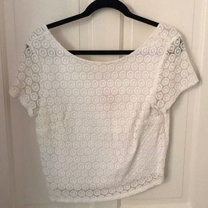 White crop top